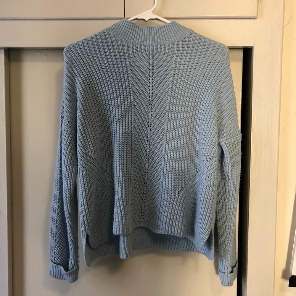 Baby blue topshop knit sweater